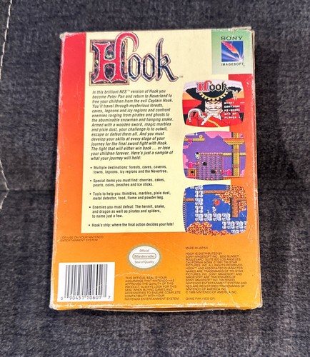 Hook Nintendo NES ~ Originalverpackt! ~ Funktioniert super! ~ Schneller Versand! ~ Peter Pan - Bild 7 von 12