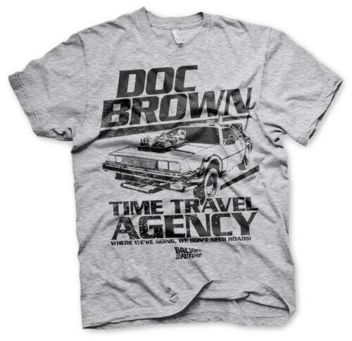 Back to the Future Doc Brown Marty McFly Official Tee T-Shirt Mens Unisex - Picture 1 of 1