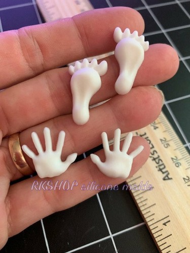 Baby Hand and Feet Silicone Mold for crafts - Picture 5 of 7