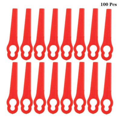 100Pcs Plastic Cutting Blades Universal 83mm Length for Lawn Mowers Wholesale
