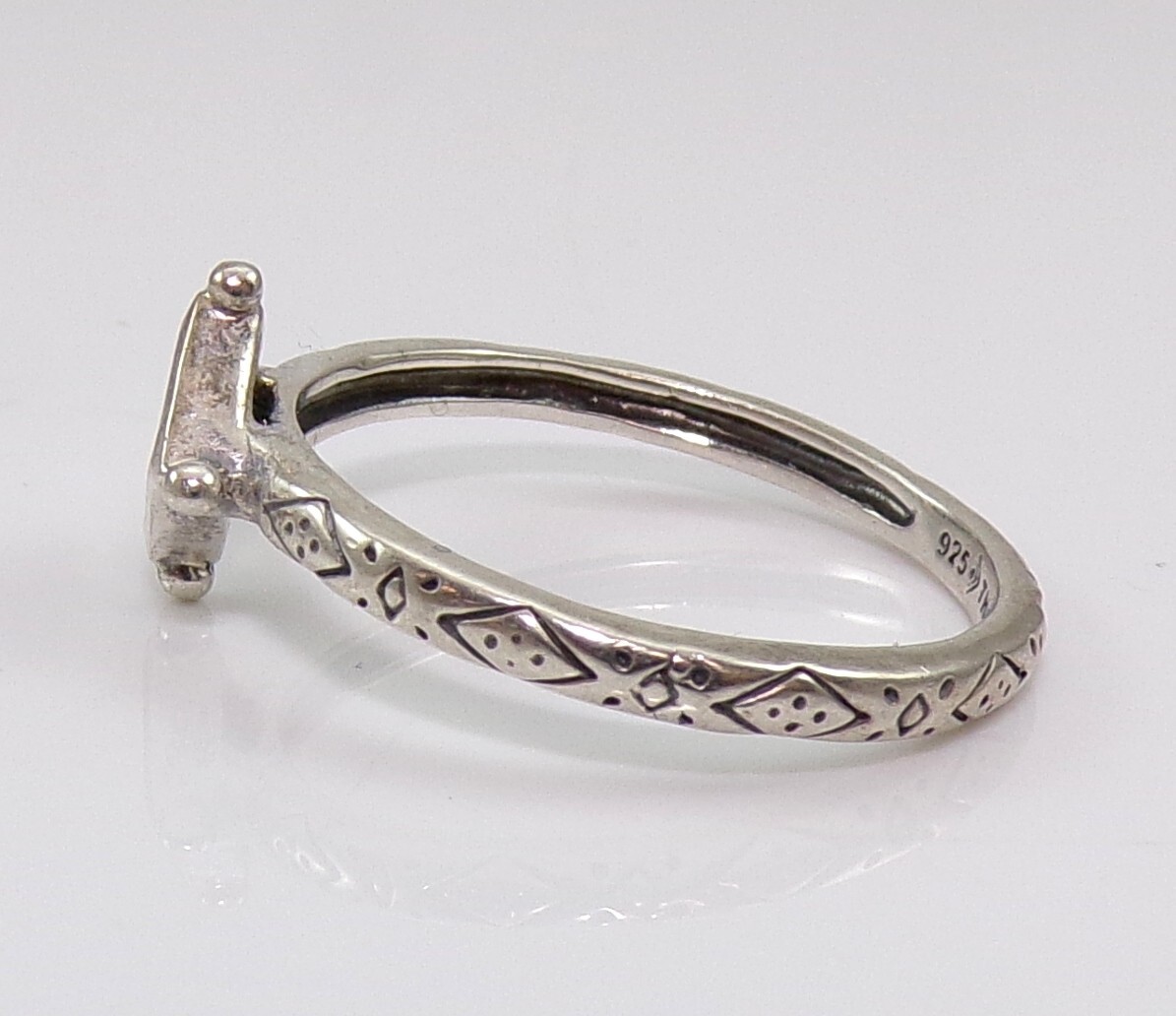 Silpada R2748 Sterling Silver Stackable Belle Fleur Purple
