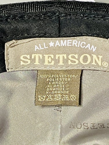NWT Stetson All American Fedora Hat Charcoal Gray Black Size Large/XL Band - Picture 6 of 8