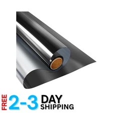 Window Privacy Film Vinyl 17.5x6.5ft One Way Daytime Static Cling UV Block