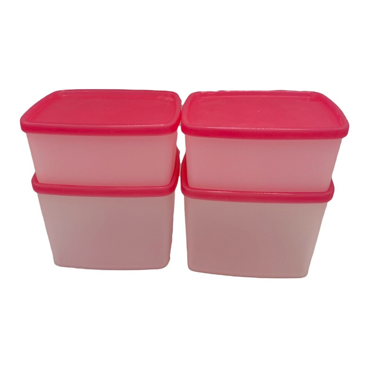 Tupperware Square Round Freezer Safe Containers 400 ml, 800