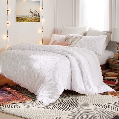 Peri Home Chenille Leopard 100% Cotton 2-Piece Duvet Cover & Sham Set, Twin X... - Picture 5 of 6