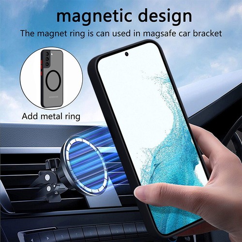 Custodia rigida magnetica antiurto MagSafe per Samsung S25 Ultra S24 FE S23 S22 - Foto 8 di 25