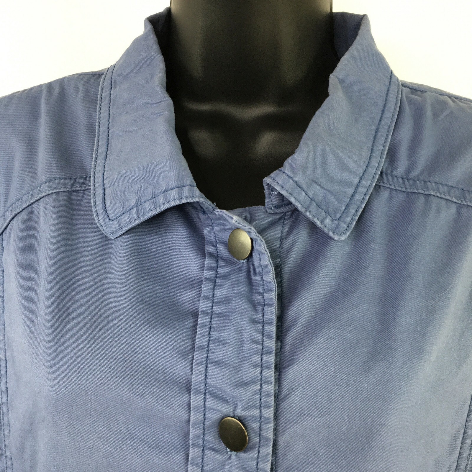 Pendleton Jacket Womens Large Blue Stretch Cotton… - image 6