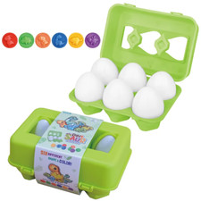 Montessori Matching Egg Toys for Toddlers - Educational Shape Sorter Games
