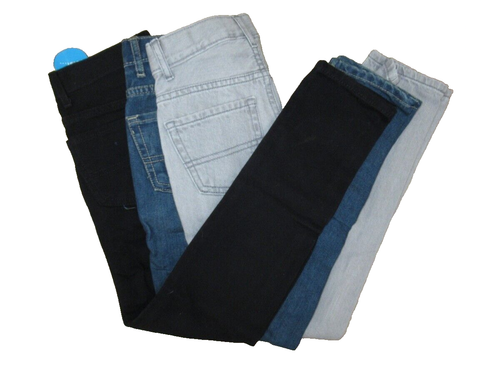 The Children’s Place Boys Size 8 Slim Fit Blue Gray Black Jeans Pack of 3 New - Picture 7 of 11