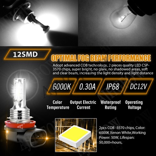 For Nissan Altima 2007-2018 6000K Combo LED Headlight High Low Light Bulbs Kit - Bild 4 von 13