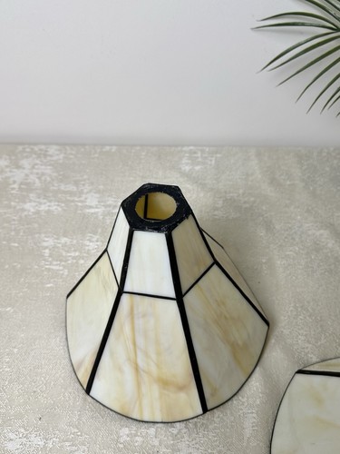 Pair Of Vintage Ceiling Light Shades - Picture 4 of 13