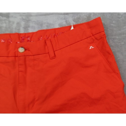 J. Lindeberg Regular Fit Men's 36"x34" Salmon Pink Golf Performance Pants - Picture 2 of 8