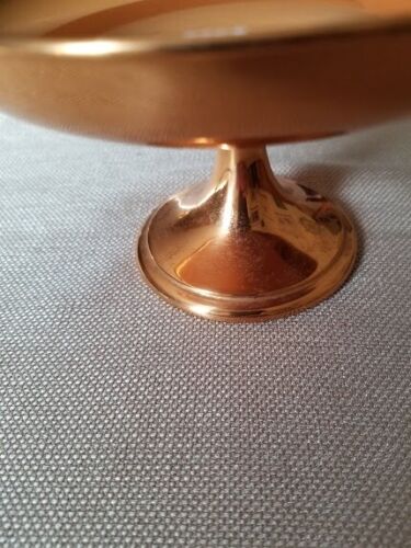 Vintage Copper Craft Guild Compote Bowl Pedestal/Footed Mid Century 4" Tall - Picture 8 of 8