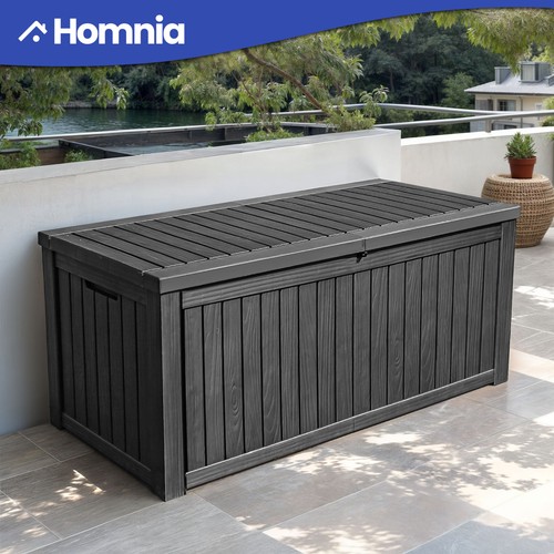 Outdoor Storage Box 150 Gallon 61" Patio Deck Resin Table Weatherproof Organizer - Picture 3 of 11