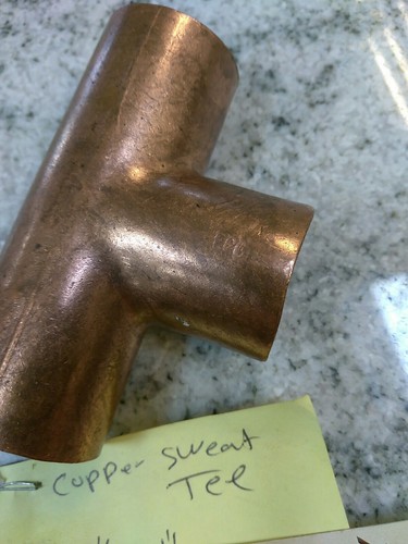 1" x 1" x 1" Copper Solder Sweat TEE T Pipe Fitting CxCxC (19EB3 - Picture 6 of 9