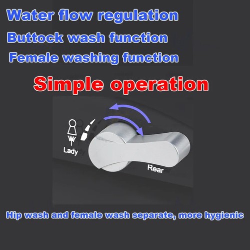 Bidet Toilet Seat Non Electric D/O Cover Bathroom Dual Nozzle Spray Water Wash - Picture 15 of 23