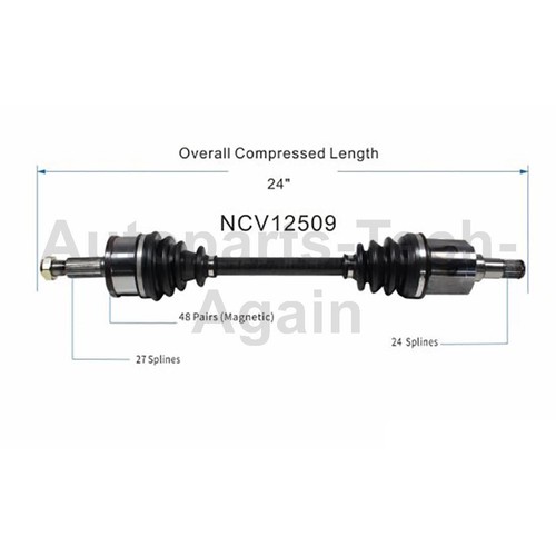 GSP Front Right CV Axle Joint 1 For Dodge Challenger 2009 2010 2011 2012 2013 - Picture 4 of 4