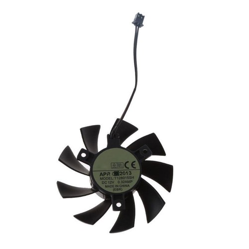 for GTX 650 650Ti T128015SH 75MM for 12V Computer Graphics Card Cooler F - Afbeelding 3 van 8