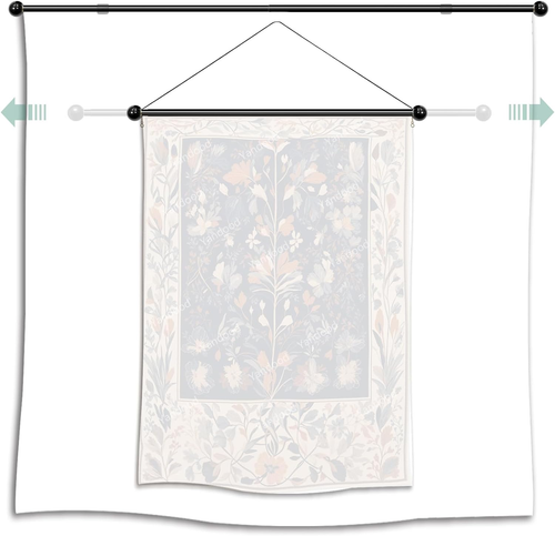 Tapestry Hanging Telescopic Rod Aesthetic Tapestries Room Deco Scalable Wall Han - Picture 3 of 5
