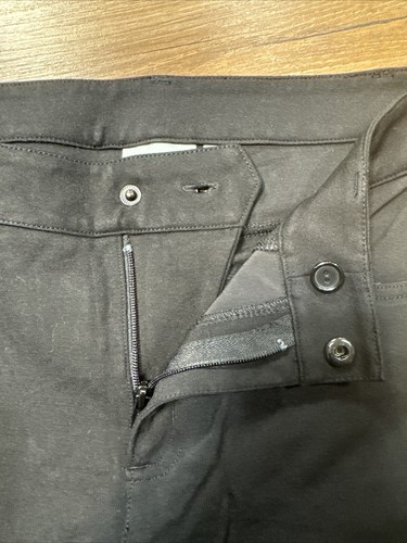 Athleta Damenhose 6 schwarz Ponte weites Bein Stretch Freizeit 30" Schrittlänge - Bild 8 von 14