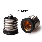 E17 Intermediate To E12 Candelabra Base LED Light Bulb Socket Adapter Reducer US