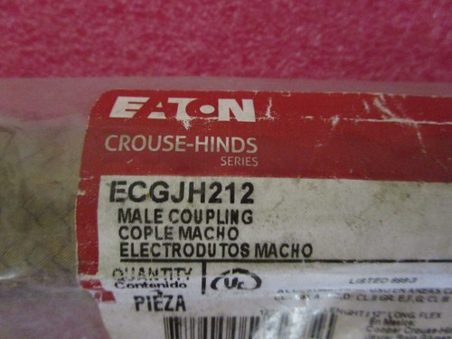 EATON CROUSE HINDS ECGJH212 Male Coupling 12" STAINLESS FLEXIBLE CONDUIT 3/4" - Picture 9 of 13