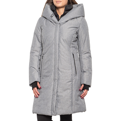 mens long padded coat with hood