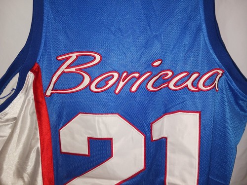 CAMISETA VINTAGE MEGA MARCA EE. UU. AFICIONADOS AL BALONCESTO DE PUERTO RICO ENTUSIASTAS TALLA XL - Imagen 5 de 6