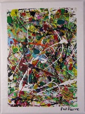 Phil Pierre - BUBBLE GUM 432 - original abstract art acrylic painting on canvas