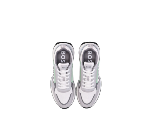 Hugo Boss Jonah Runn Zapatillas Blanco Gris Hombre Talla UK 8 9 10 11 50517300 - Imagen 7 de 7