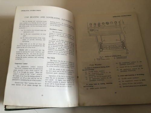 JAGUAR 3.8 Litre Mark 2 Model Operating Maintance and Service Handbook Manual BA - Picture 6 of 12