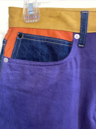 NWT Calvin Klein American classics high rise mini skirt Jean SIZE 29 Multicolor - Picture 2 of 5