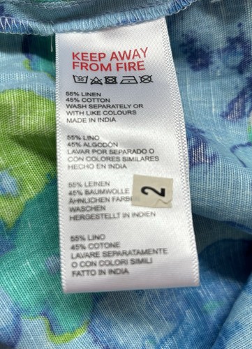 Abito Urban Outfitters taglia XS misto lino cotone collo quadrato/schiena smock top - Foto 4 di 9