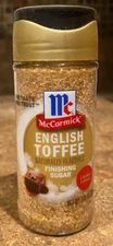 McCormick English Toffee Finishing Sugar 3.81 oz Limited Edition SOLD OUT