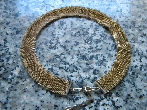 Halskette Gold ? Farbig Teppich Antik Hals Kettte Hochzeit Schmuck Kunst ! Alt - Bild 4 von 15