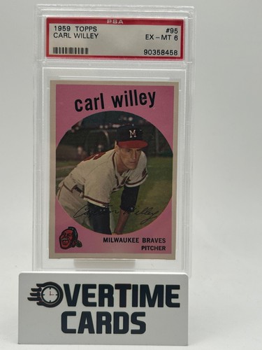 1959 Topps Set-Break # 95 Carl Willey PSA 8 NM-MT