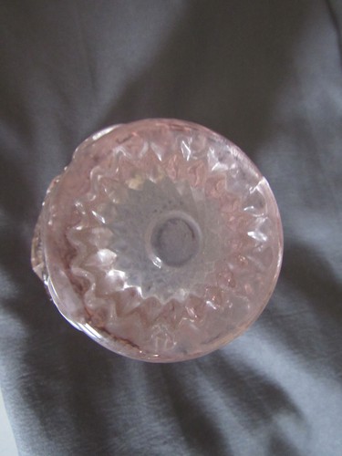 Vintage Imperial Glass Light Pink toothpick holder 2 1/2" x 2" - Picture 4 of 6