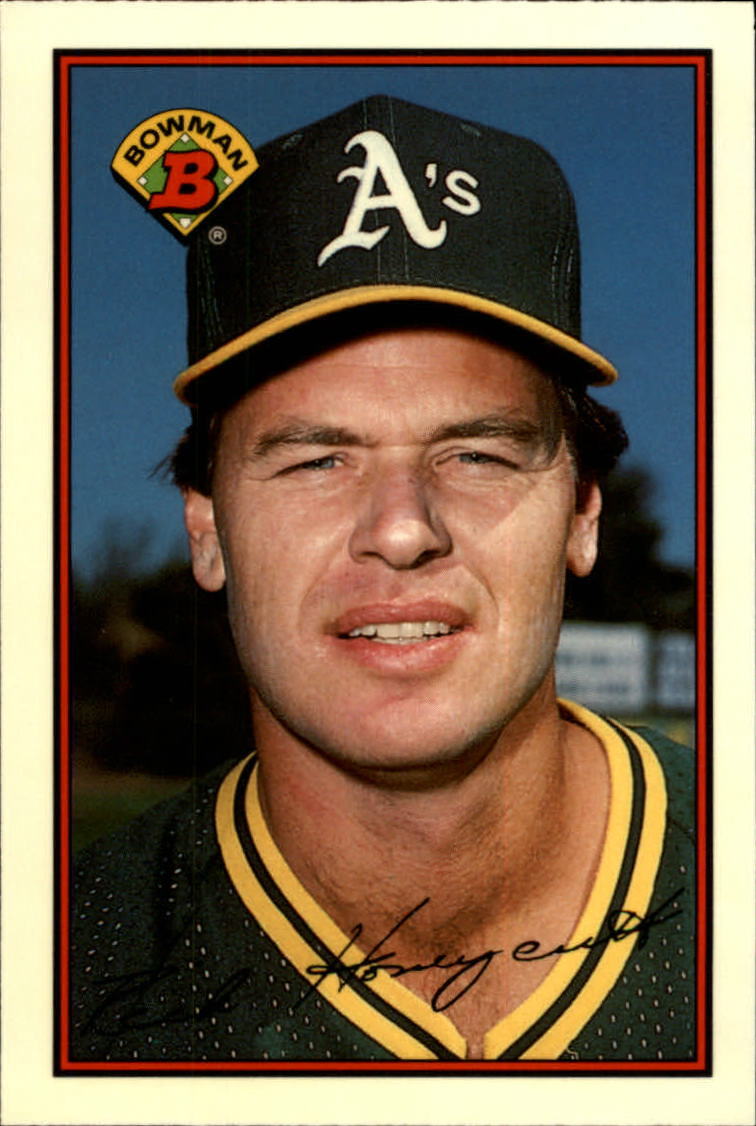 1989 (ATHLETICS) Bowman Tiffany #187 Rick Honeycutt /6000
