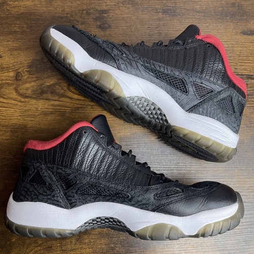 Air Jordan 11 Retro IE 2011 Low Black Charcoal Red Größe 9,5 306008-001 Bred OG - Bild 5 von 9