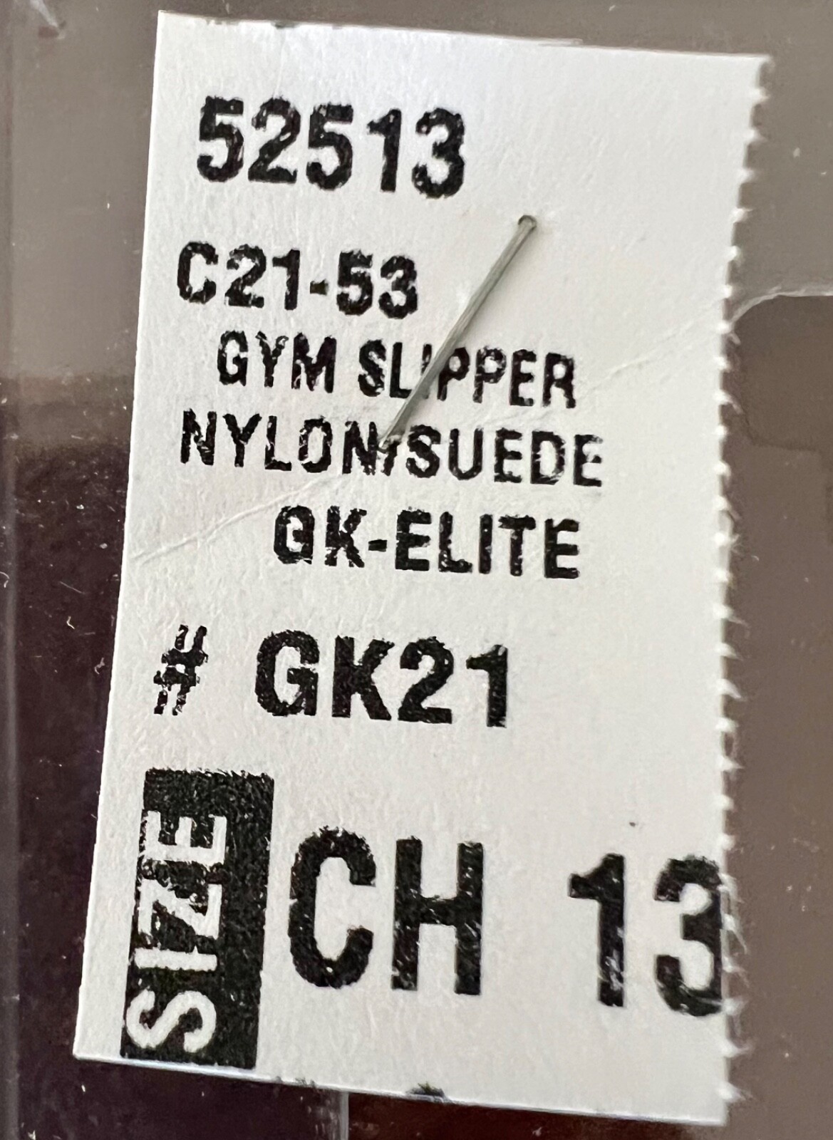 SAOLA GK Elite GK21 SCARPA BAMBINO TAGLIA 13 NYLON SUOLA IN PELLE SCAMOSCIATA PANTOFOLE DA GINNASTICA BIANCHE