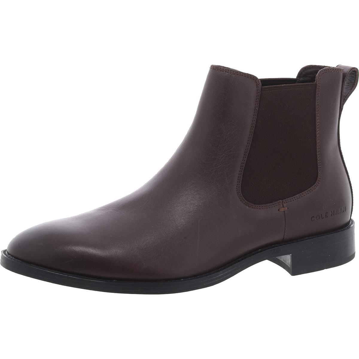 Мужские ботинки Челси Cole Haan Hawthorne коричневого цвета из смешанной ткани 9 Medium (D) BHFO 7752