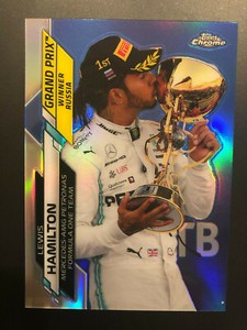 2020 Topps Chrome Formula 1 LEWIS HAMILTON #148 Russian Grand Prix Winners