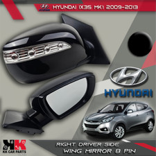 Hyundai ix35 Mk1 2009-2013 Right Wing Mirror Black 8 Pin Power Fold OEM
