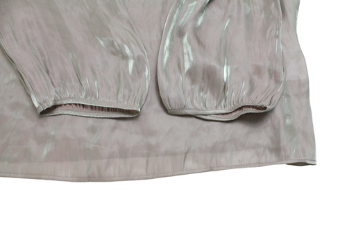 Cop Copine Delicat Bluse Damen (Eu) 40 Offen Schultern Holographisch Effekt - Bild 6 von 8