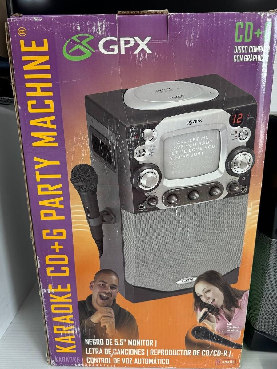 Homevisions GPX Karaoke Party Machine, Model K2805 See Pcs Homevisions GPX Karaoke Party Machine, Model K2805 See Pcs