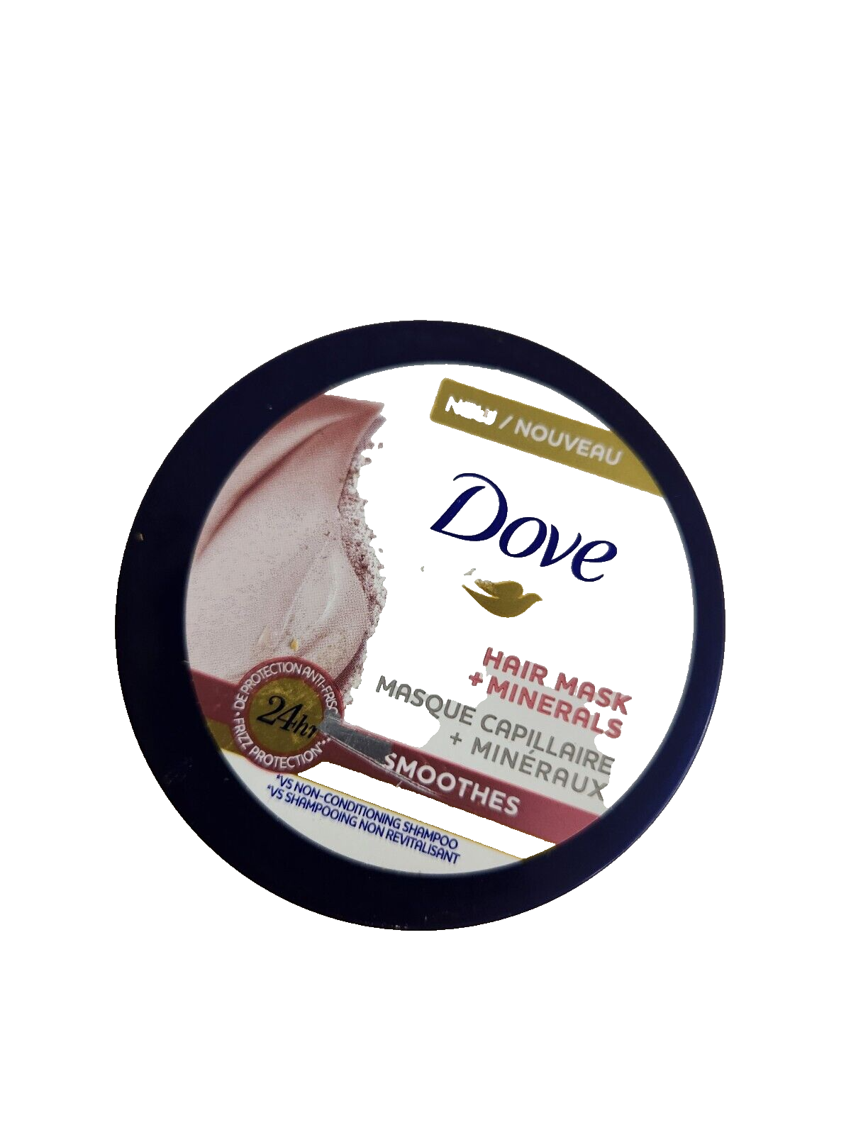 2 Pack Dove Hair Mask Minerals Smoothes Pink Clay 4 oz 24H Frizz