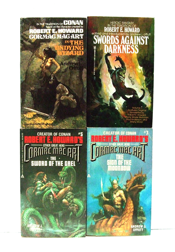 Lot of 4 Andrew J. Offutt PB's. Sign of the Moonbow, Sword of the Grel + 2 more
