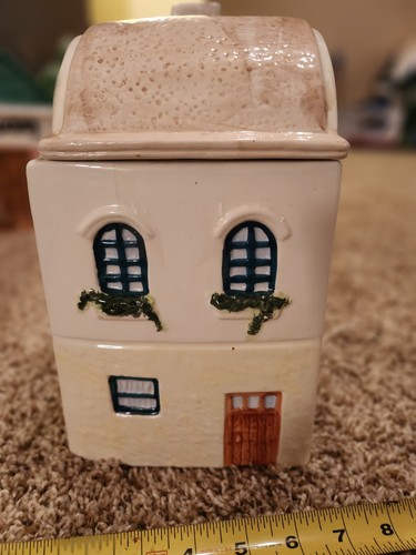 Barattolo per biscotti vintage villaggio negozio di tè - Foto 4 di 6