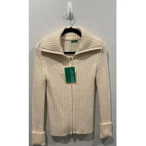 Cárdigan tejido marfil UNITED COLORS OF BENETTON talla S - Imagen 1 de 5