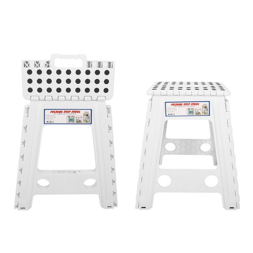 Portable 45cm Folding Step Stool Plastic Chair Flat Outdoor Camping Seat Ladder - Picture 14 of 15